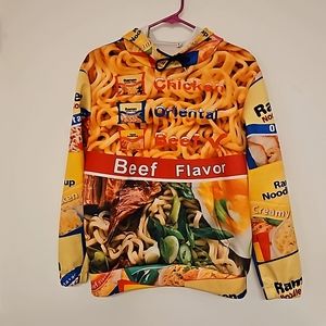 Ramen Noodle Soup Beef Flavor graphic print hoodie Small marketing promo